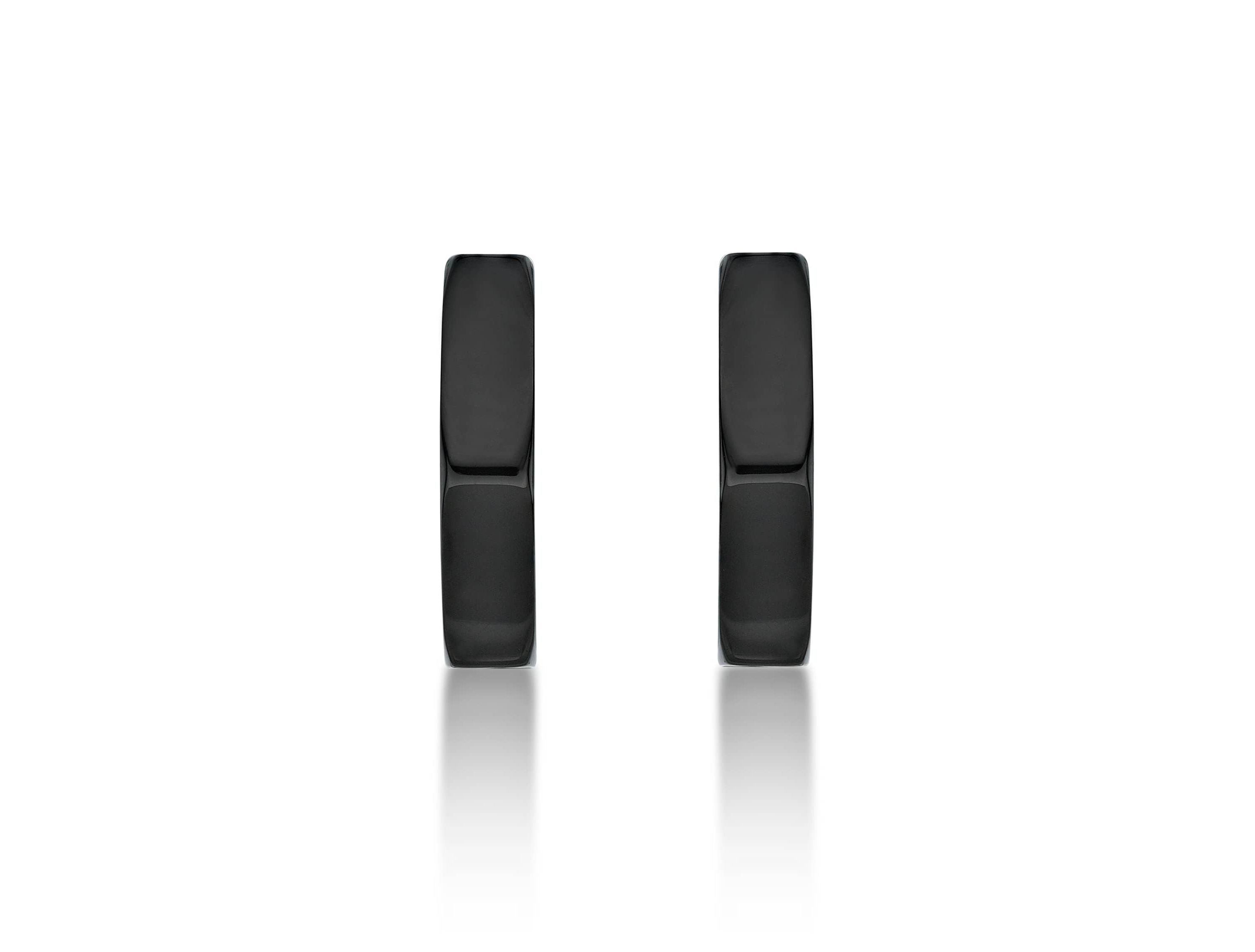 Mens Hoop Earrings in Stainless Steel with Goldtone Ion Plating