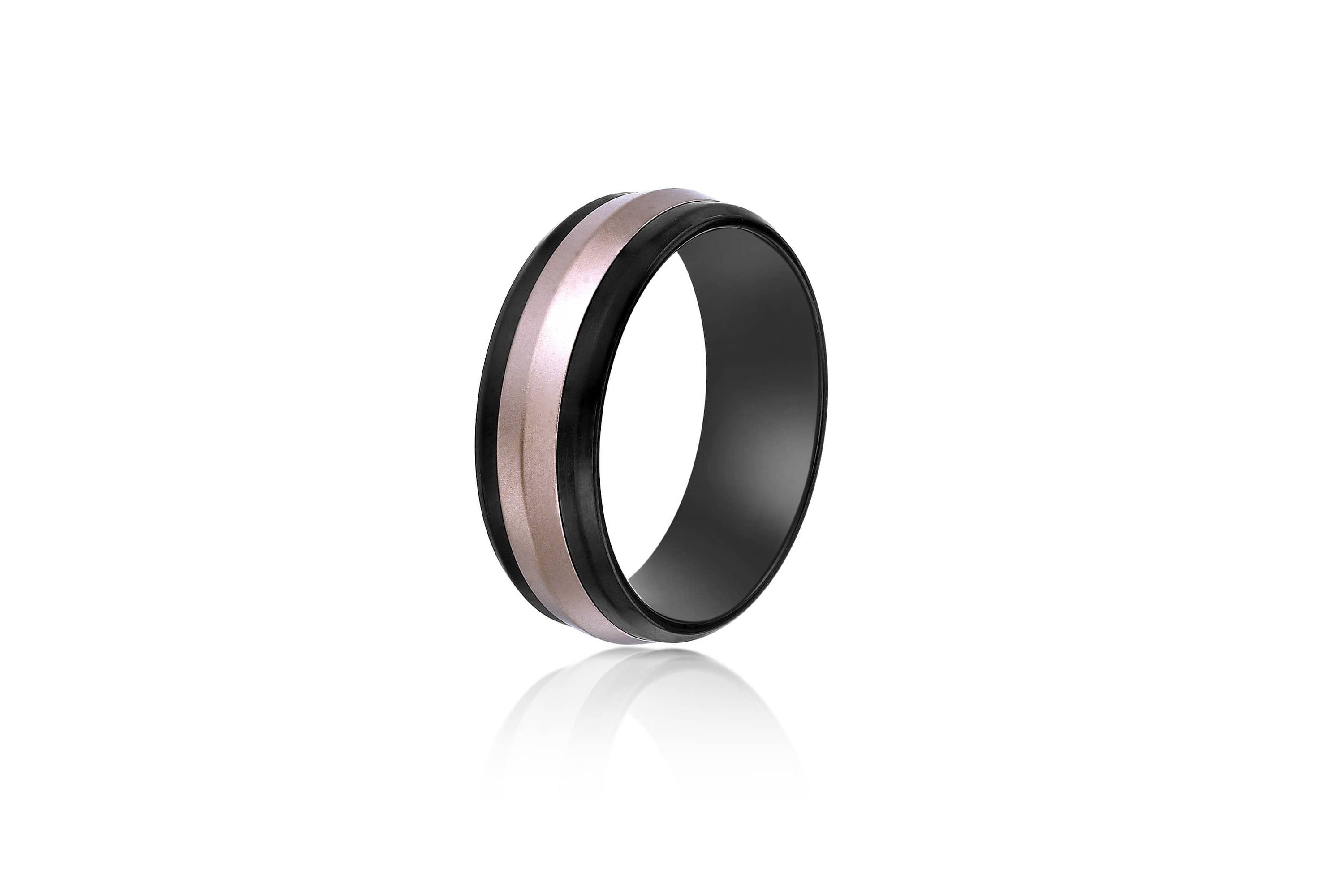8MM Two-tone Stainless Steel Band