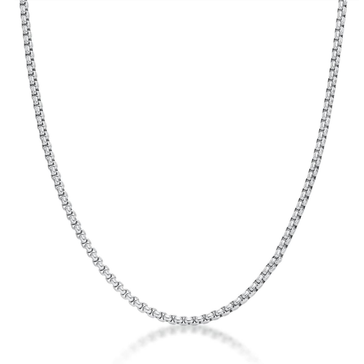Stainless Steel 3.5 mm Box Chain Necklace