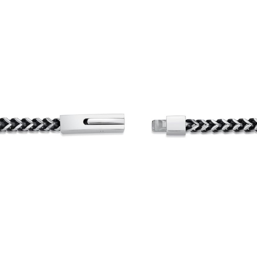 4mm Stainless Steel Foxtail Chain with Push Lock
