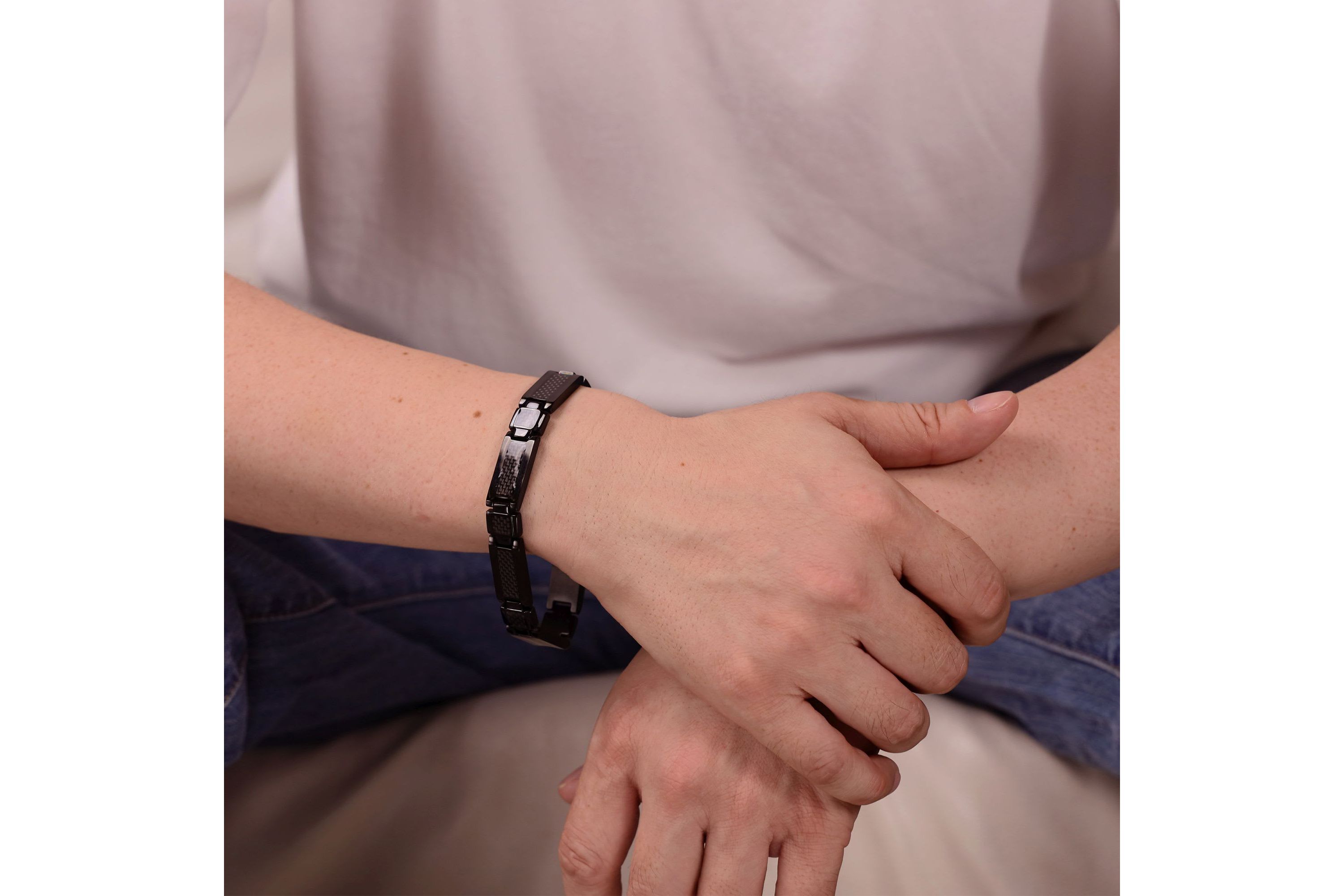 Stainless Steel & Carbon Fiber Bracelet and Lock Extender