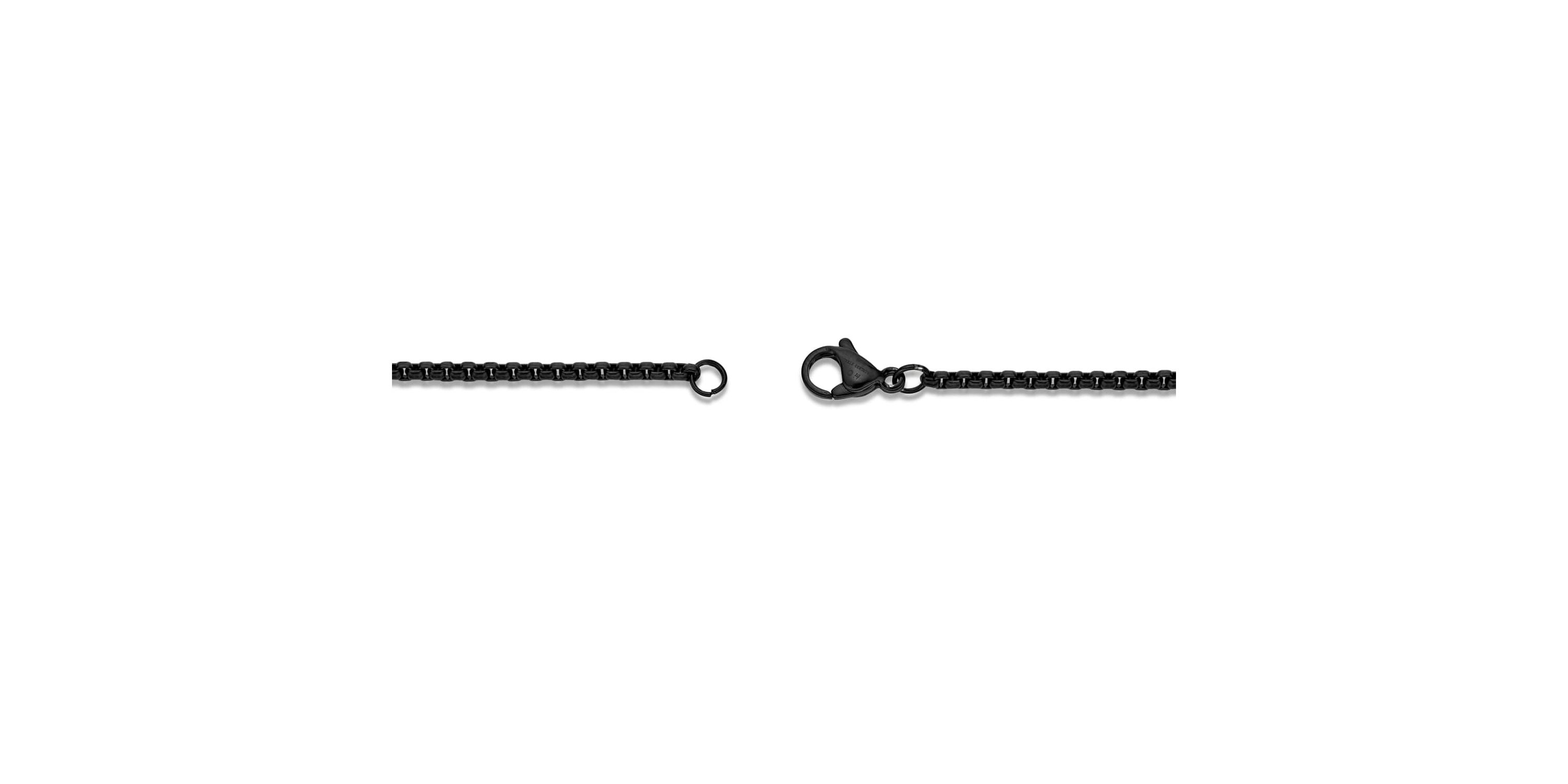 Stainless Steel Cross Pendant with Black Ion Plating