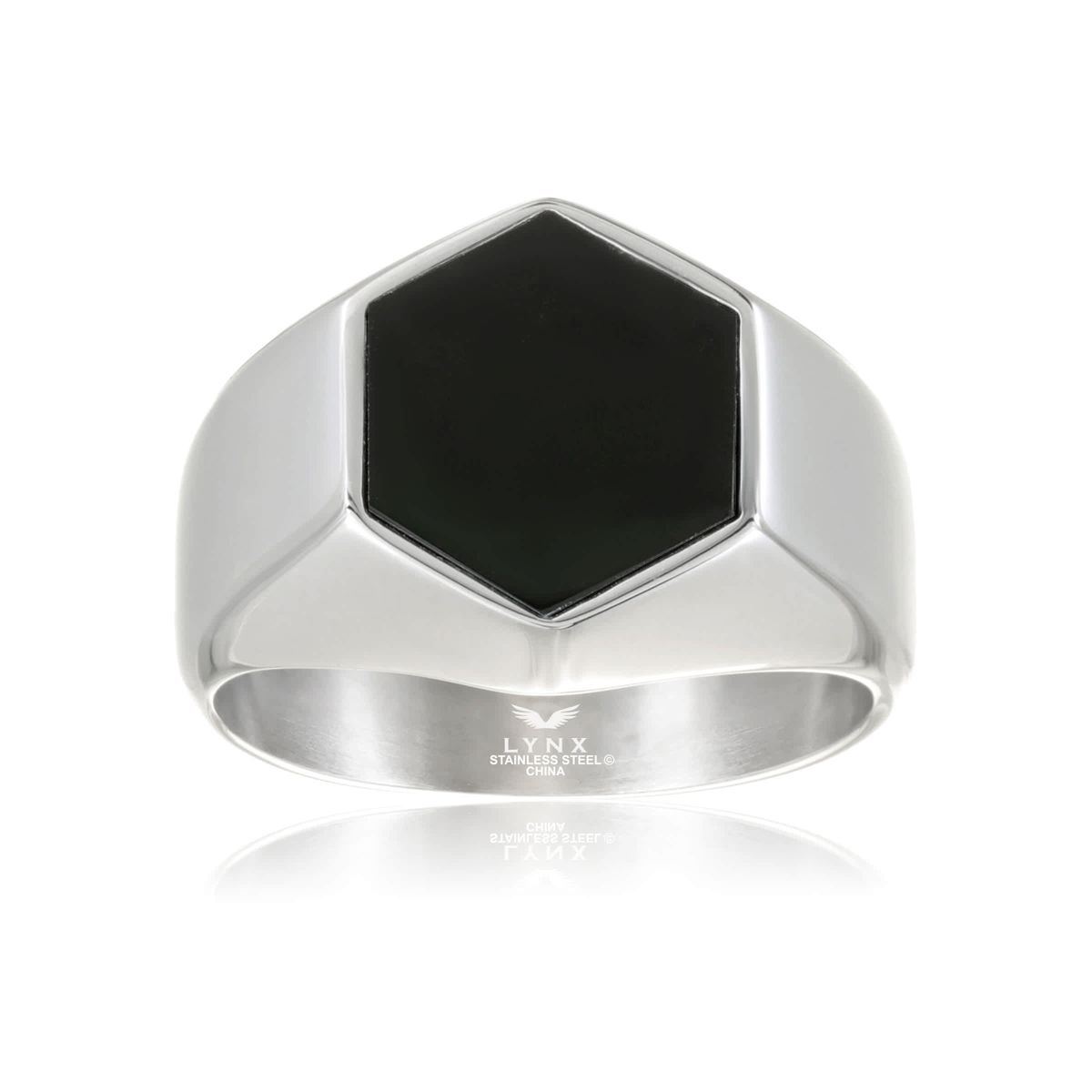 Stainless Steel Black Onyx Ring
