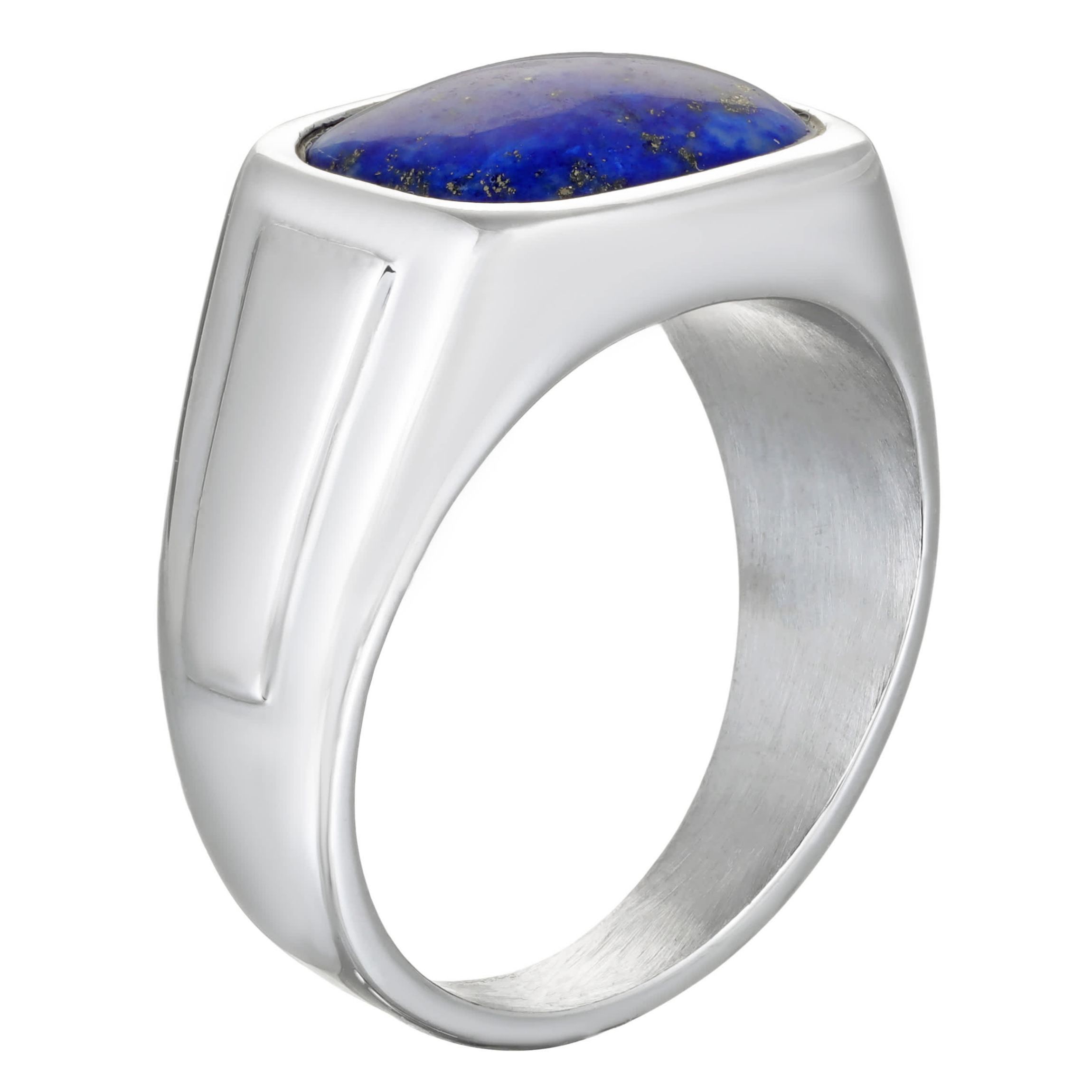 Stainless Steel Lapis Ring