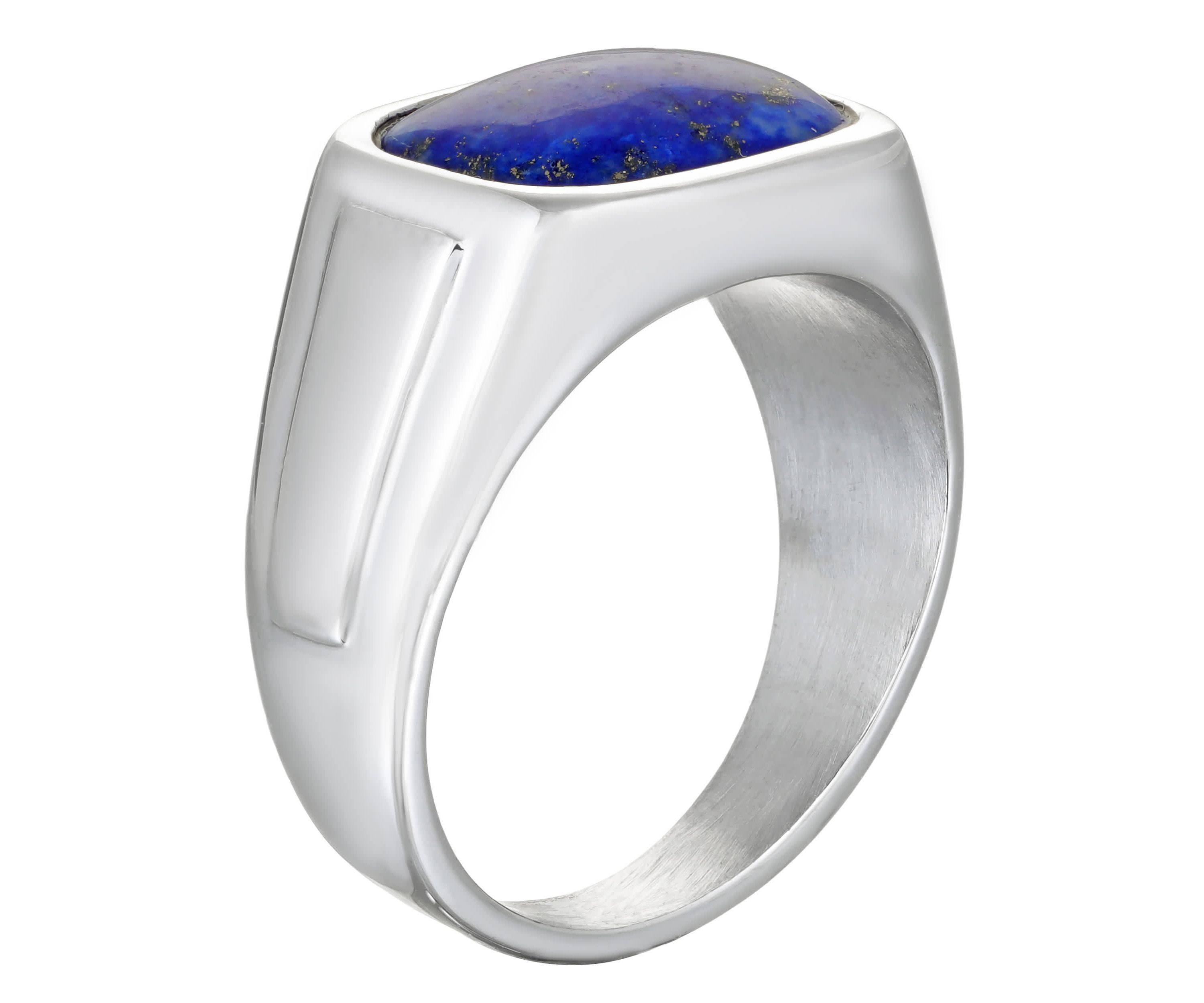 Stainless Steel Lapis Ring