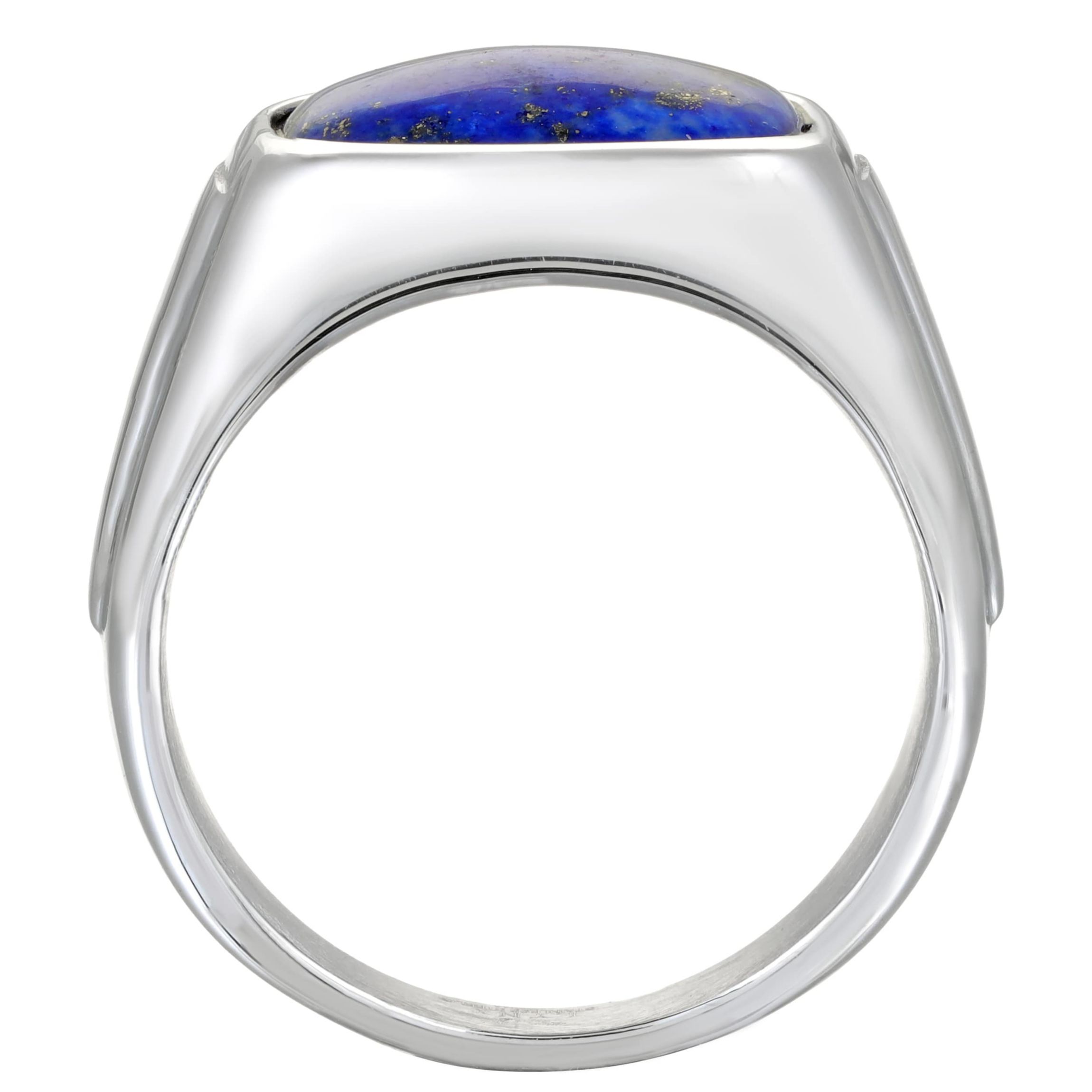Stainless Steel Lapis Ring