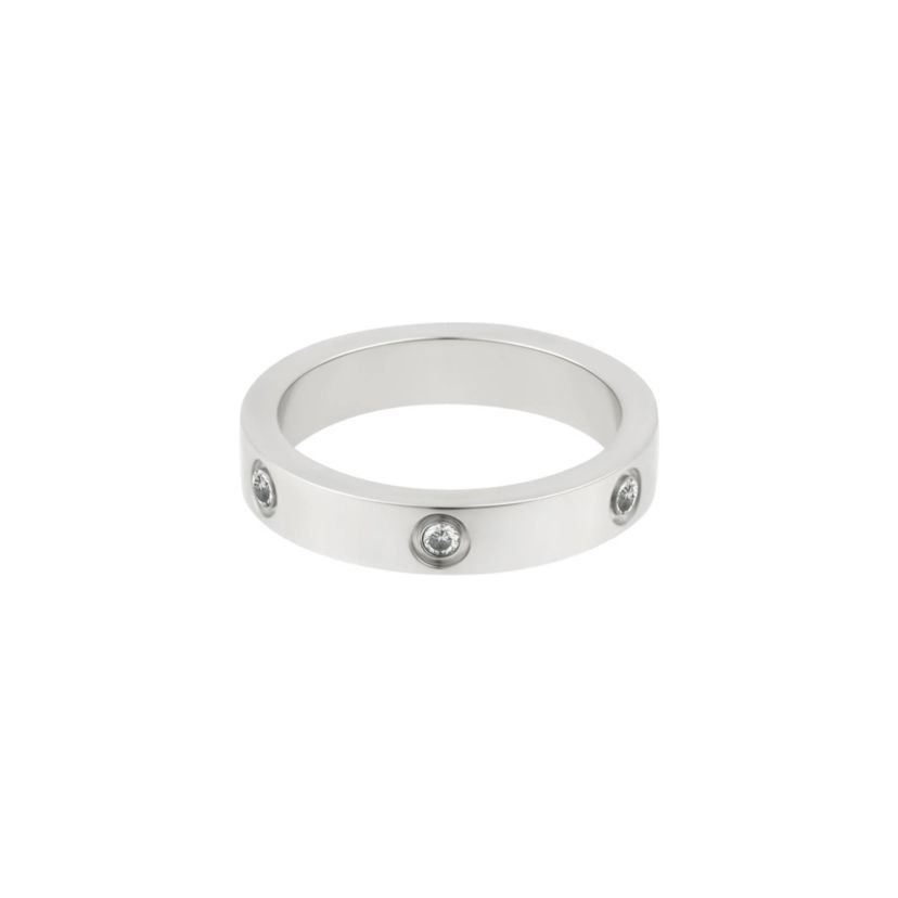 Tarnish Resistant Silver Plated Pave Eternity Band Ring