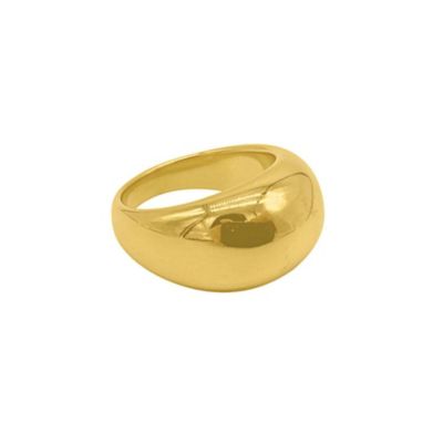 Adornia Tarnish Resistant 14k Gold Plated Dome Ring, 5
