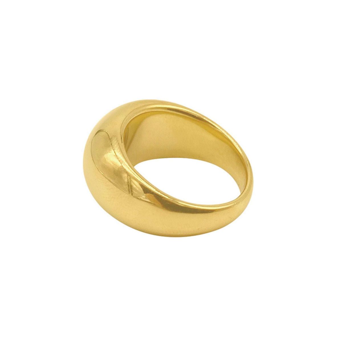 Tarnish Resistant 14k Gold Plated Dome Ring
