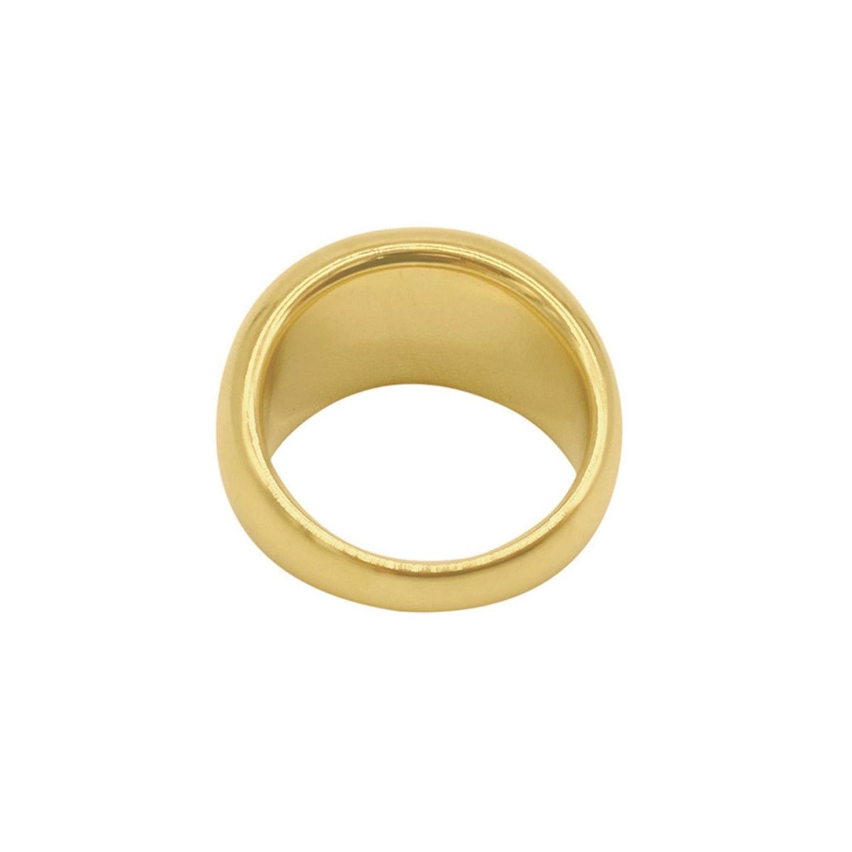 Tarnish Resistant 14k Gold Plated Dome Ring