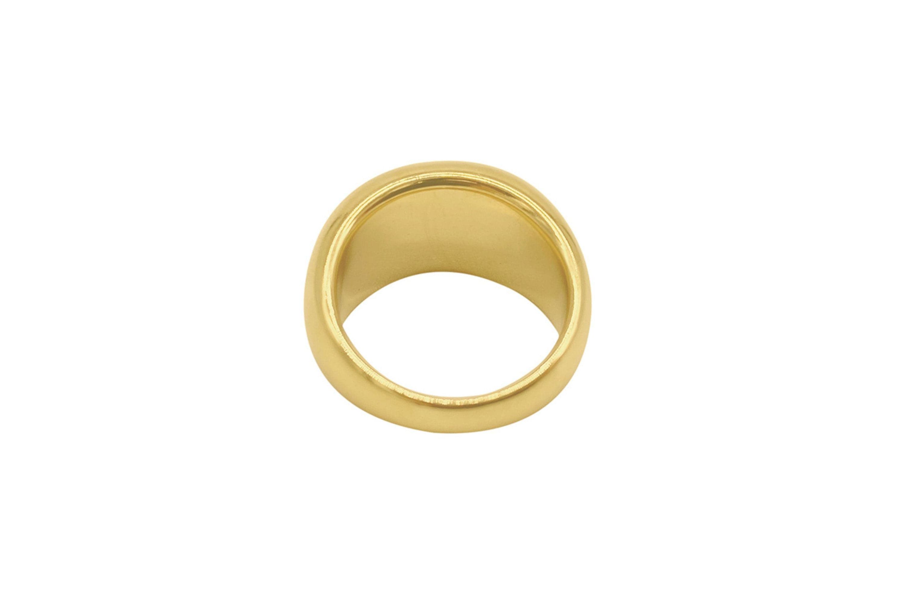 Tarnish Resistant 14k Gold Plated Dome Ring