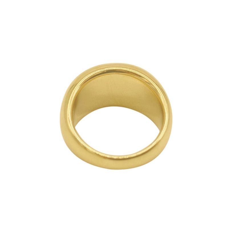 Tarnish Resistant 14k Gold Plated Dome Ring
