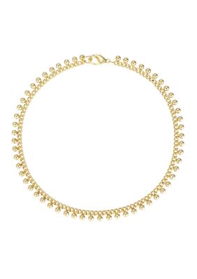 Adornia 14k Gold Plated Jingle Bells Anklet