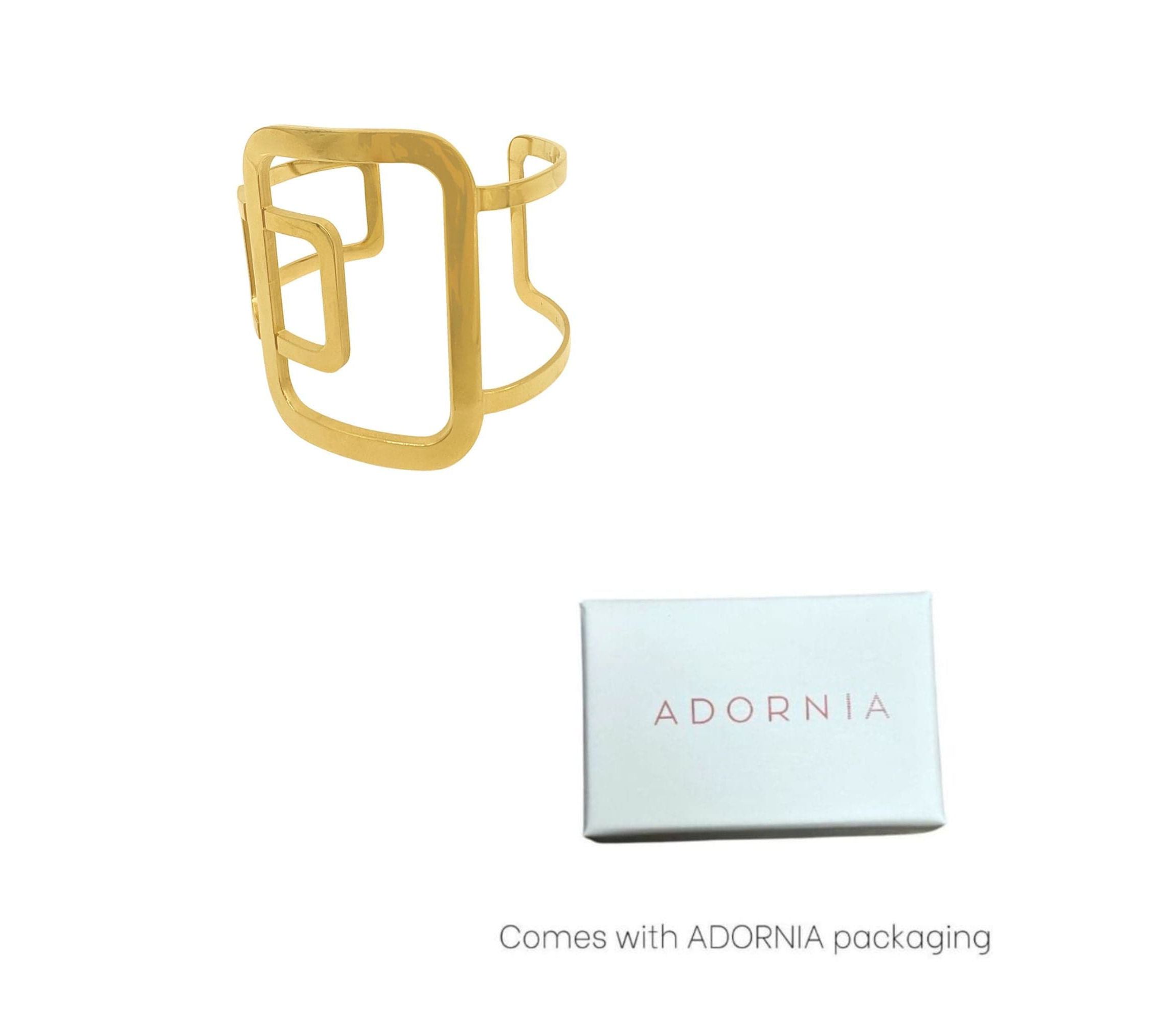 Tarnish Resistant 14k Gold Plated Sculptural Cuff