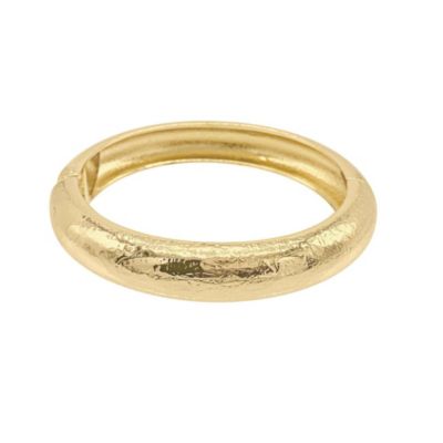 Adornia 14k Gold Plated Texturized Bangle, 8 in