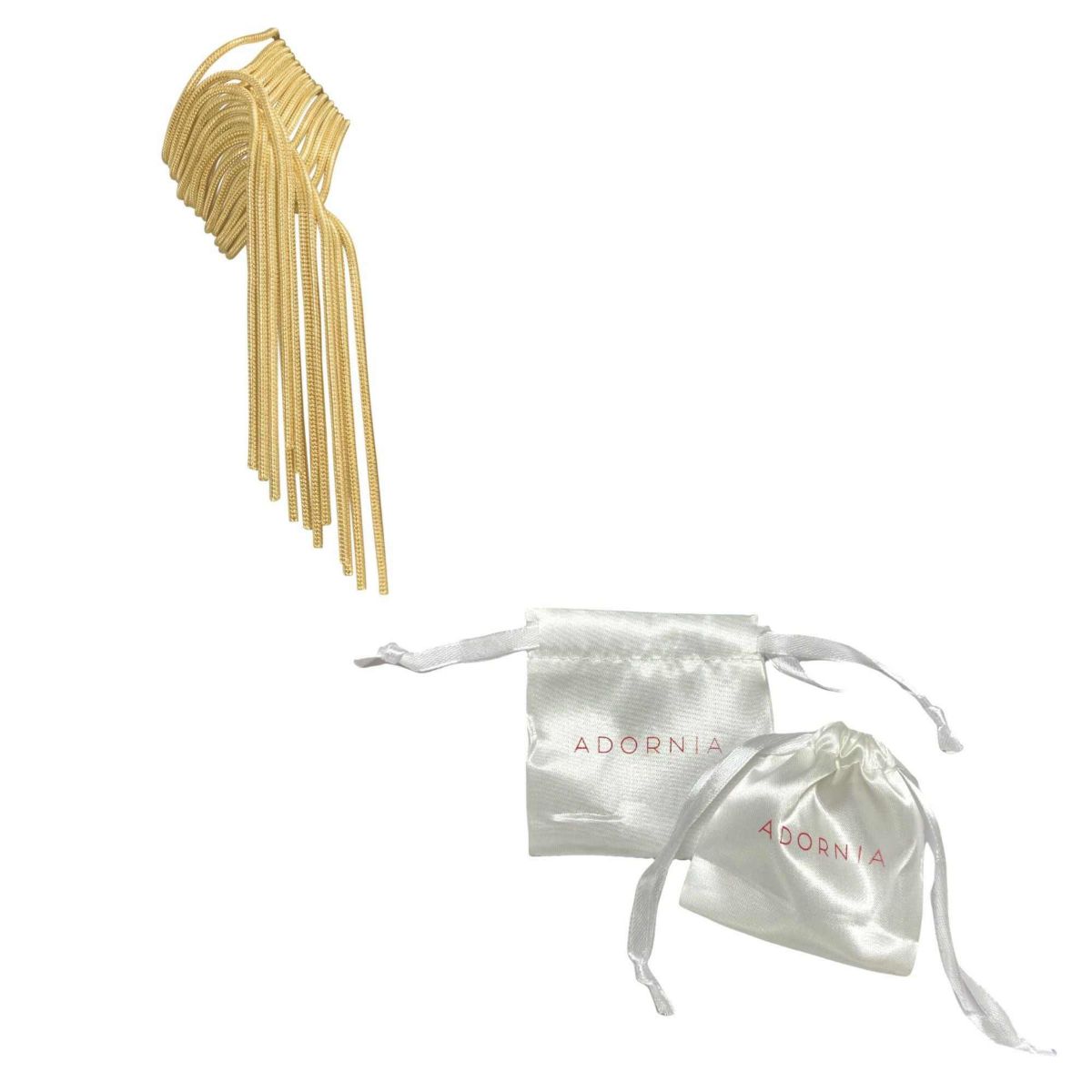 Gold Plated Multi Strand Textured Chain Bracelet