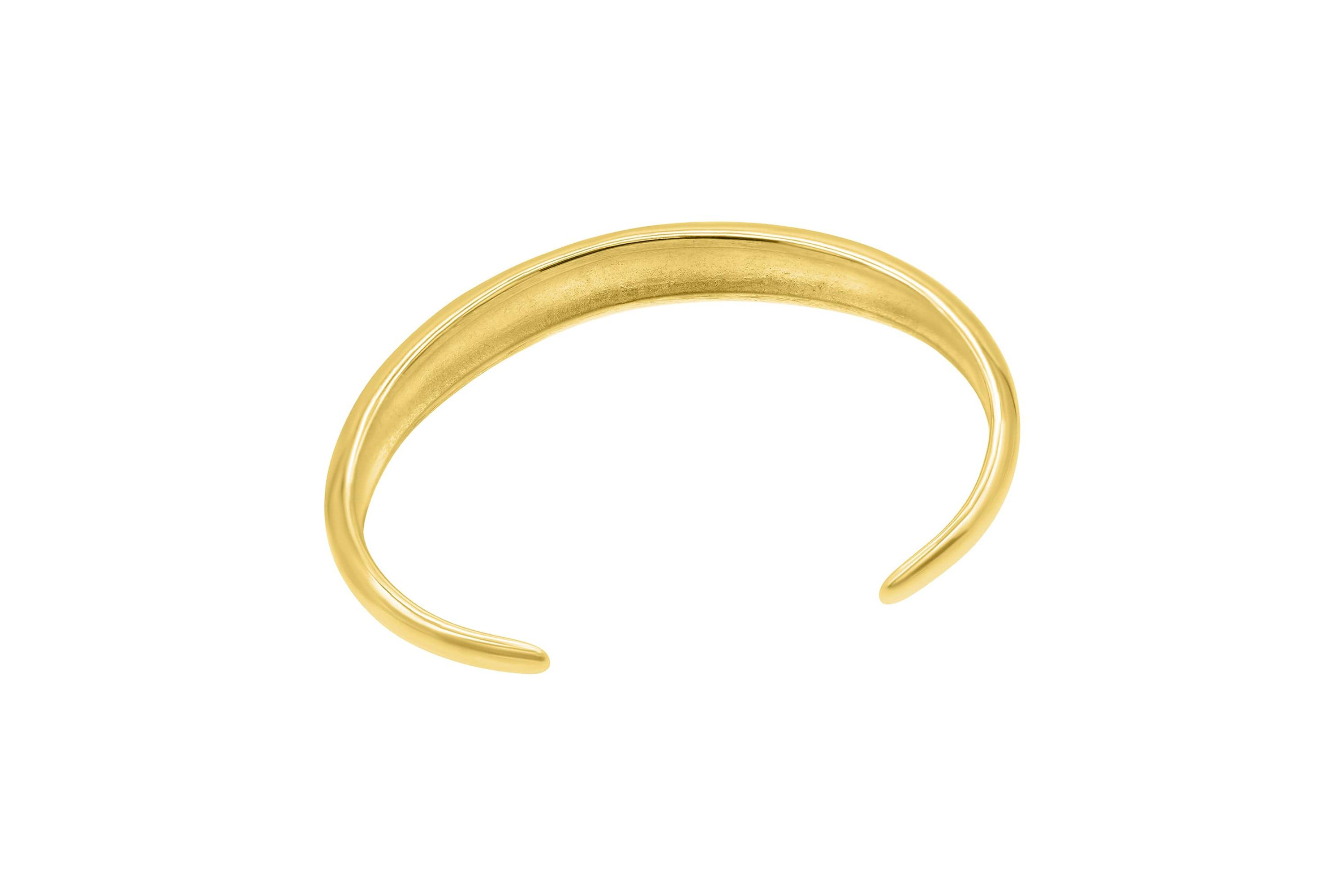 Tarnish Resistant 14k Gold Plated Dome Cuff