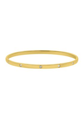 Adornia Tarnish Resistant 14k Gold Plated Bangle Stacker