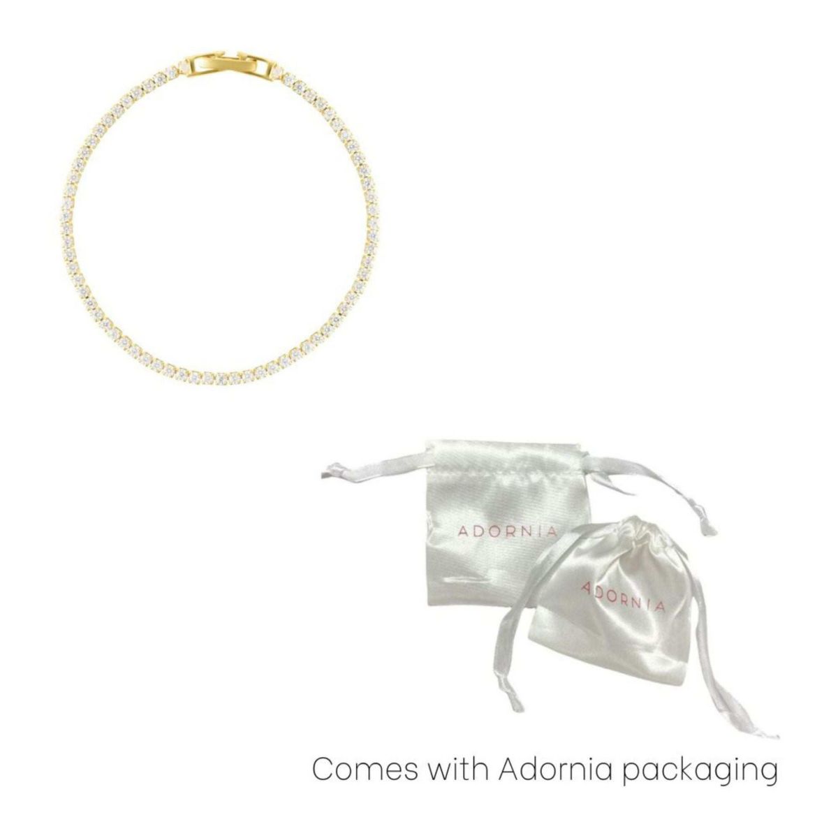 14k Gold Plated 7" Micro Tennis Bracelet