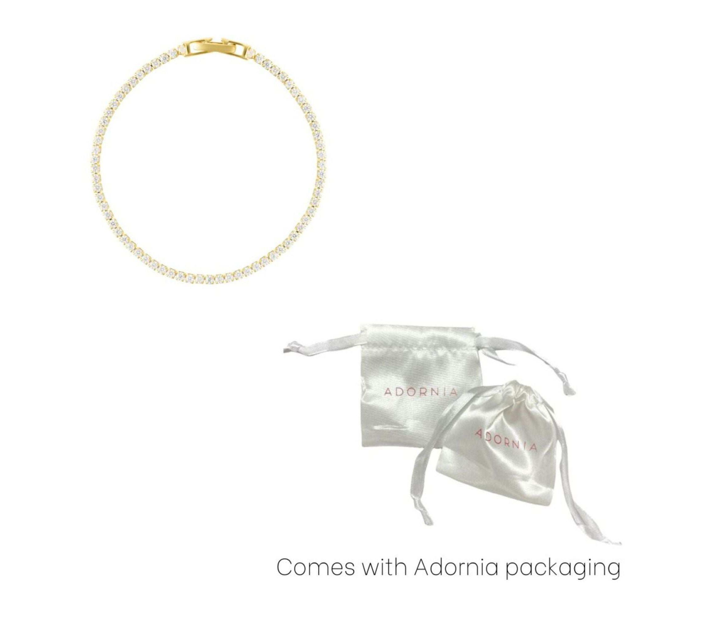 14k Gold Plated 7" Micro Tennis Bracelet