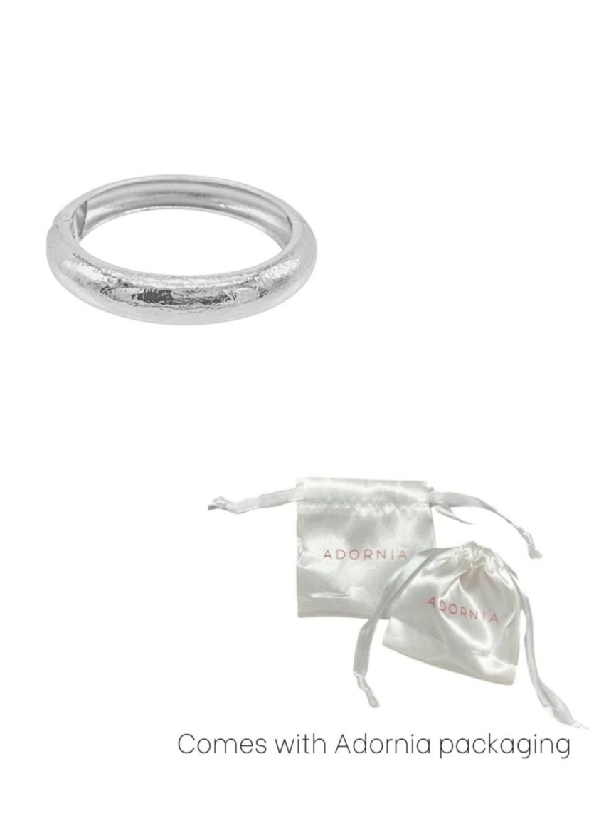 Silver Plated Texturized Bangle