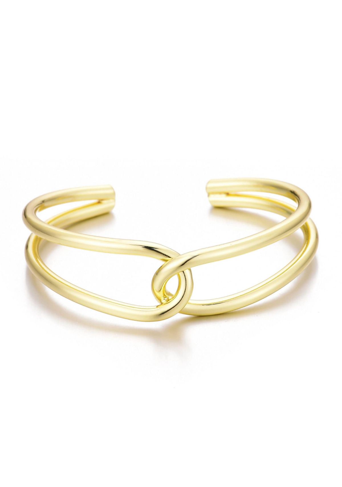 14k Gold Plated Overlapping Cuff