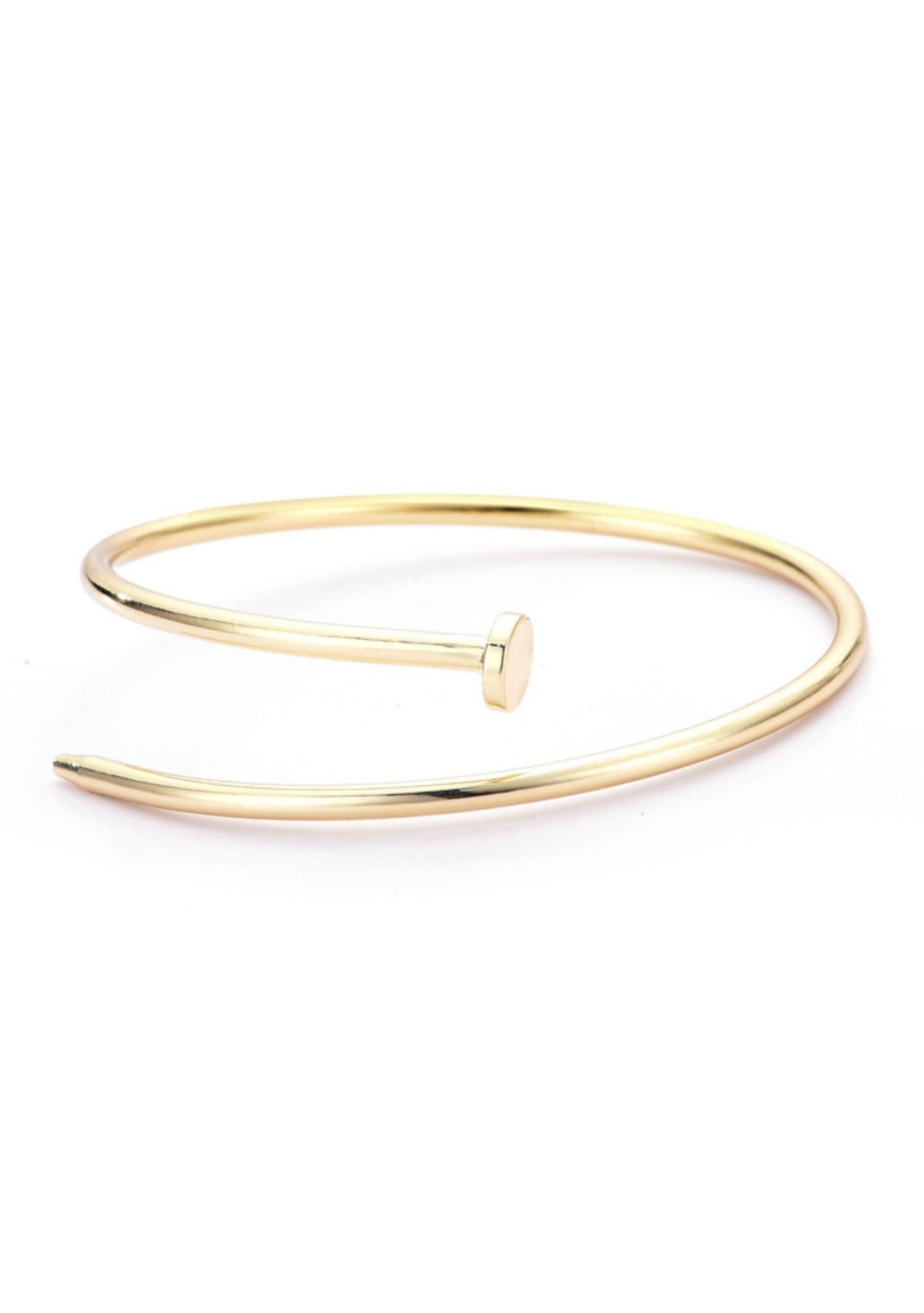 Gold Plated Thin Nail Cuff