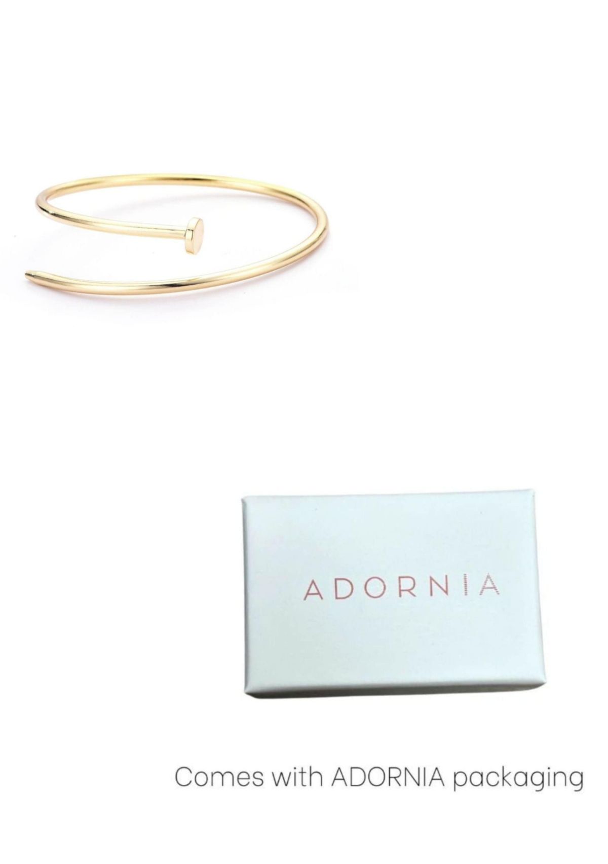 Gold Plated Thin Nail Cuff