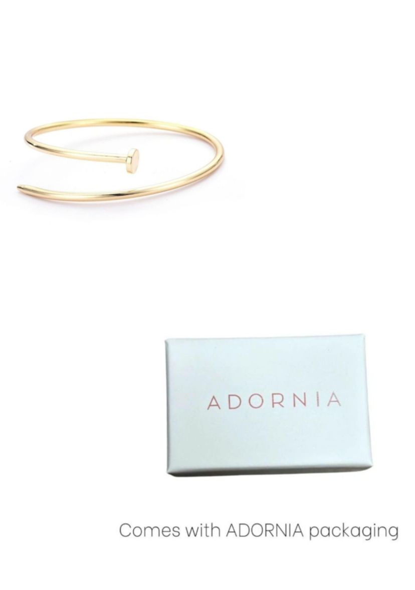 Gold Plated Thin Nail Cuff