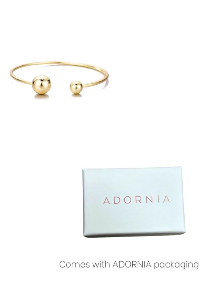 Gold Plated Spheres Cuff