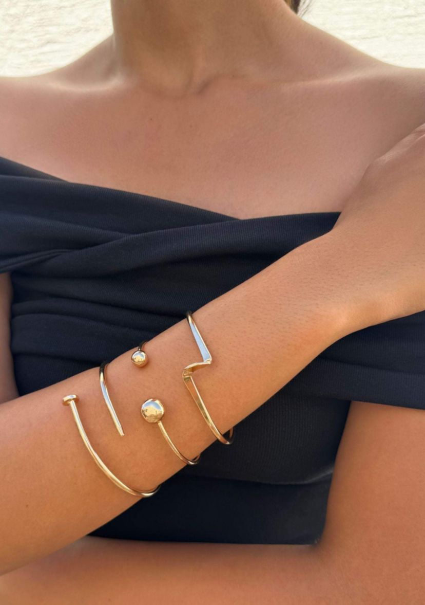 Gold Plated 3-Cuff Set