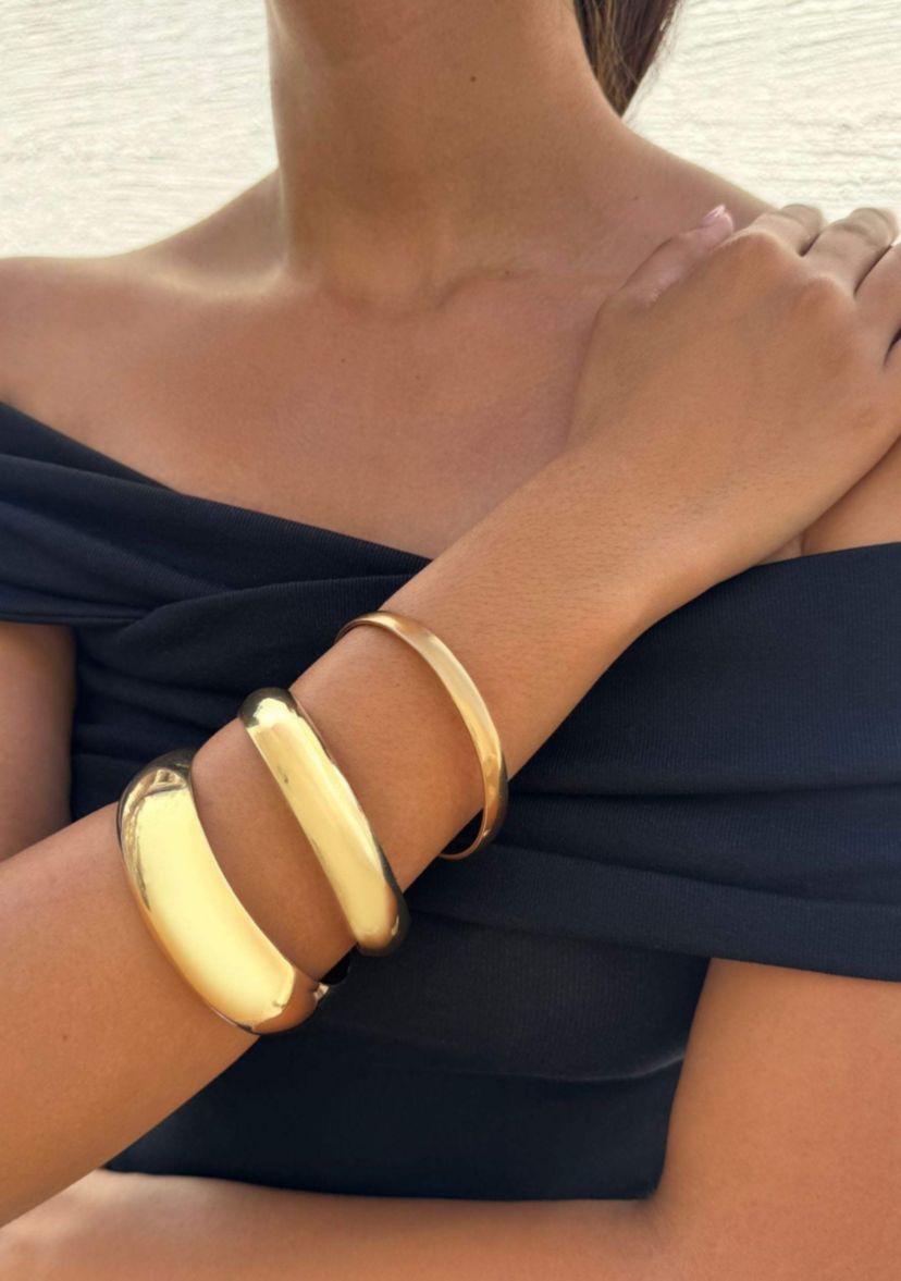 Gold Plated 3-Bangle Set