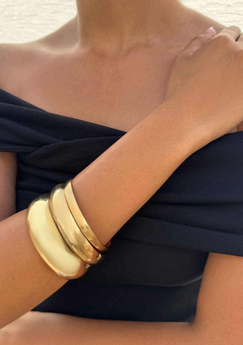 Gold Plated 3-Bangle Set