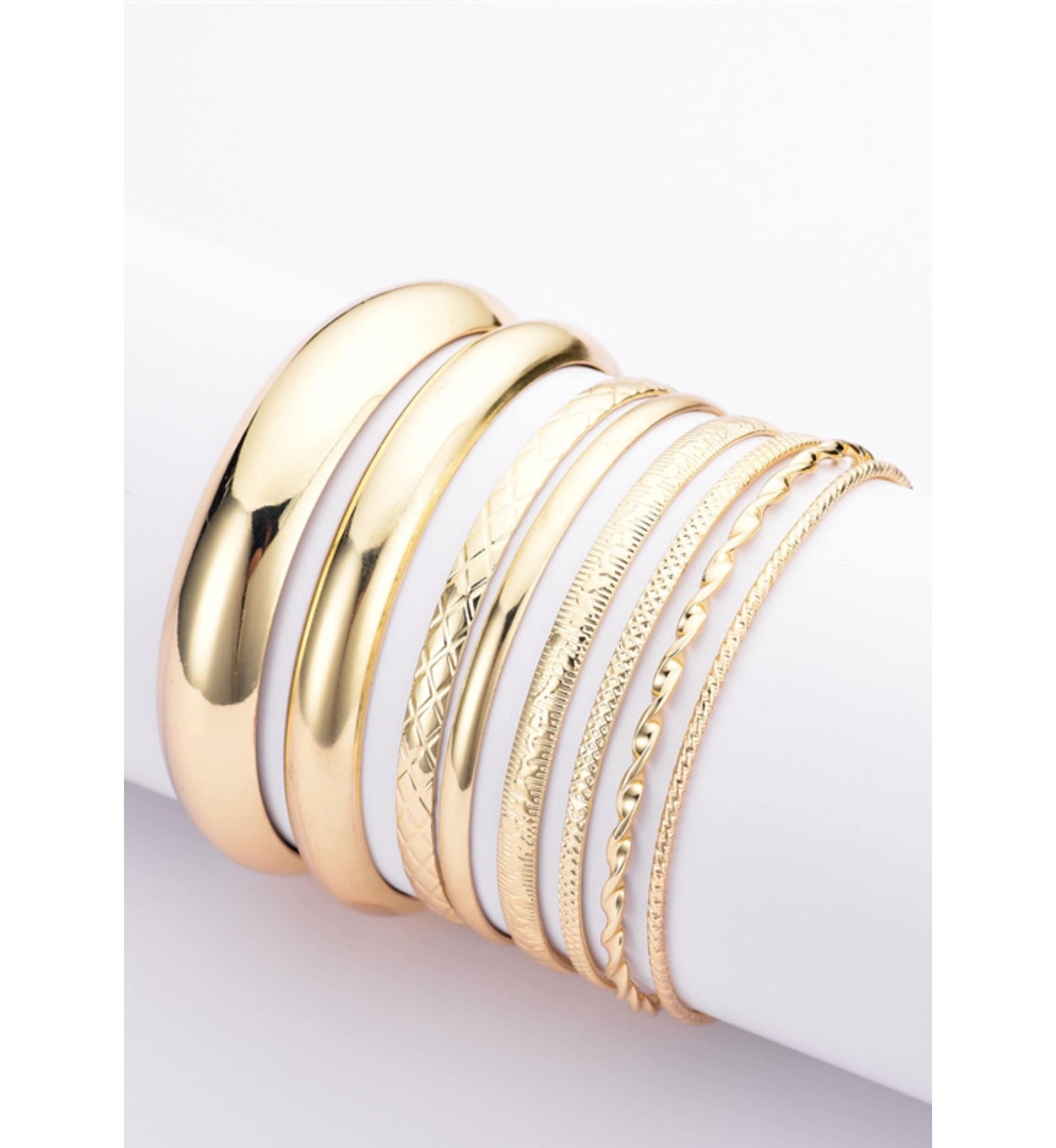 Gold Plated Stanless Steel Fashon Cuff Bracelet - CL112KU8J35
