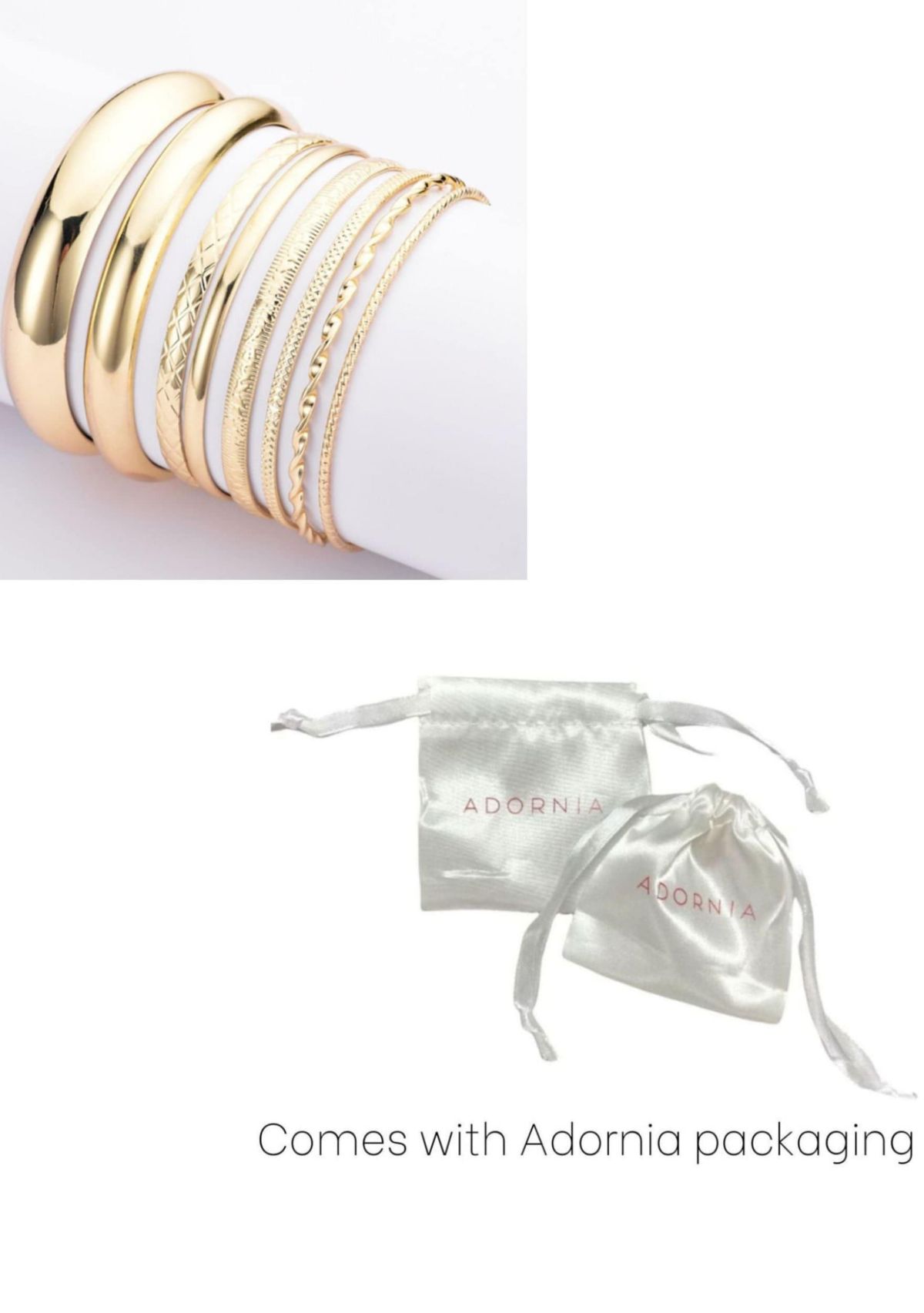Gold Plated 8-Bangle Set