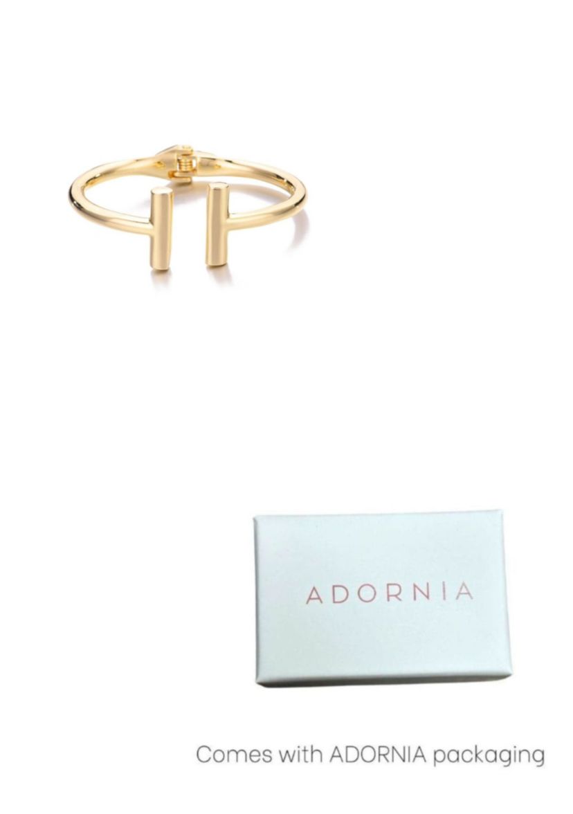 Gold Plated Bar Cuff