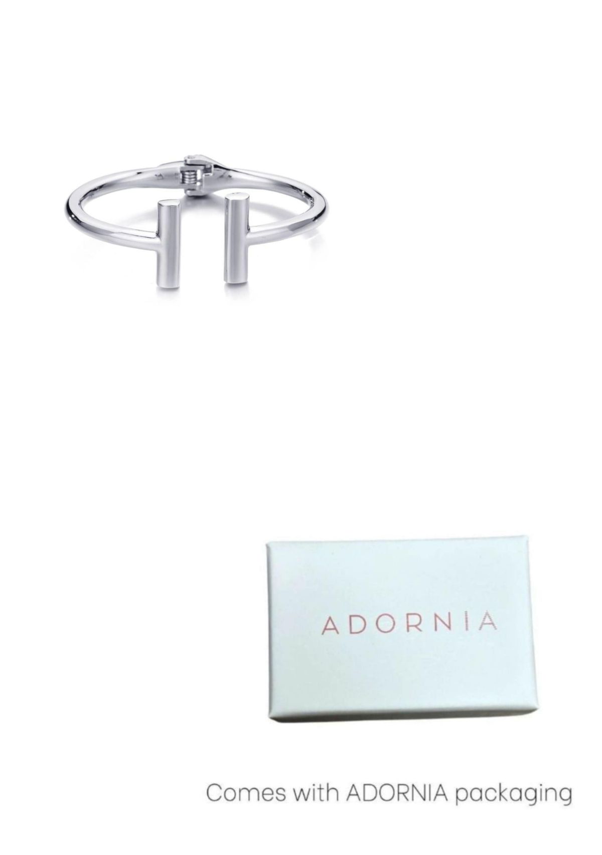 Silver Plated Bar Cuff