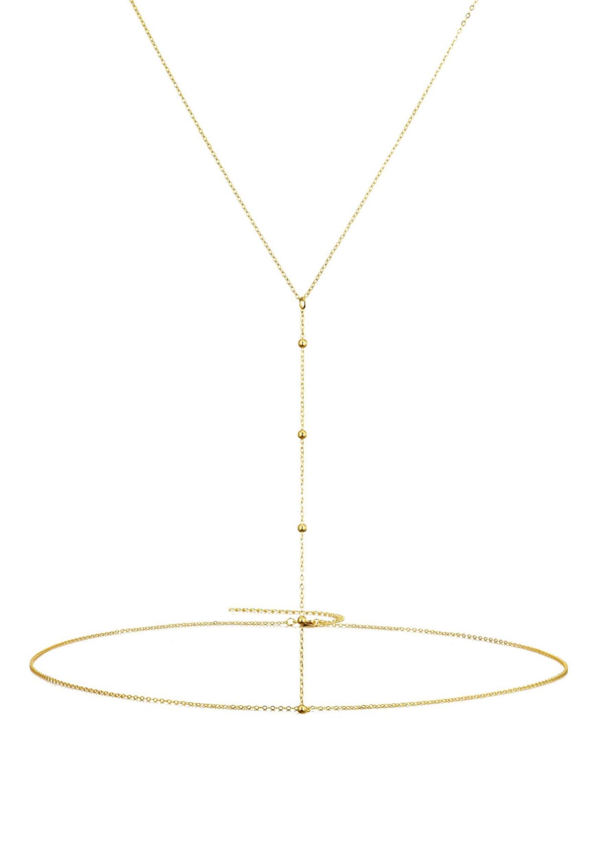 14k Gold Plated Adjustable Body Chain