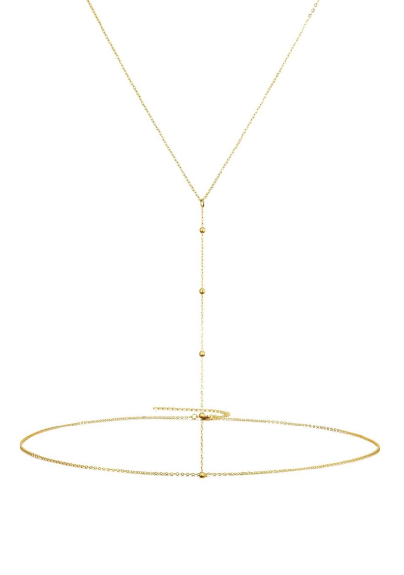 14k Gold Plated Adjustable Body Chain