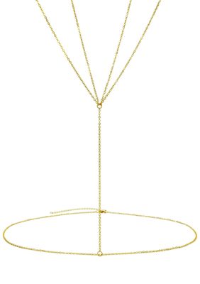 Adornia 14k Gold Plated Winged Body Chain