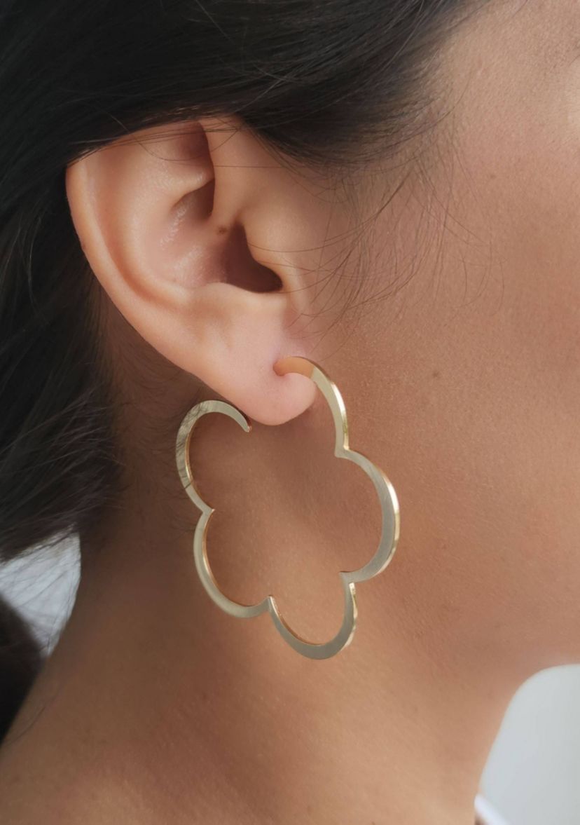 Clover Hoop Earrings