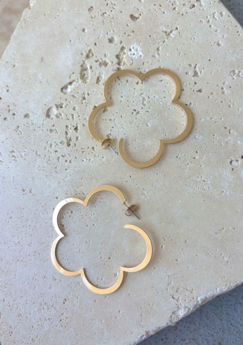 Clover Hoop Earrings