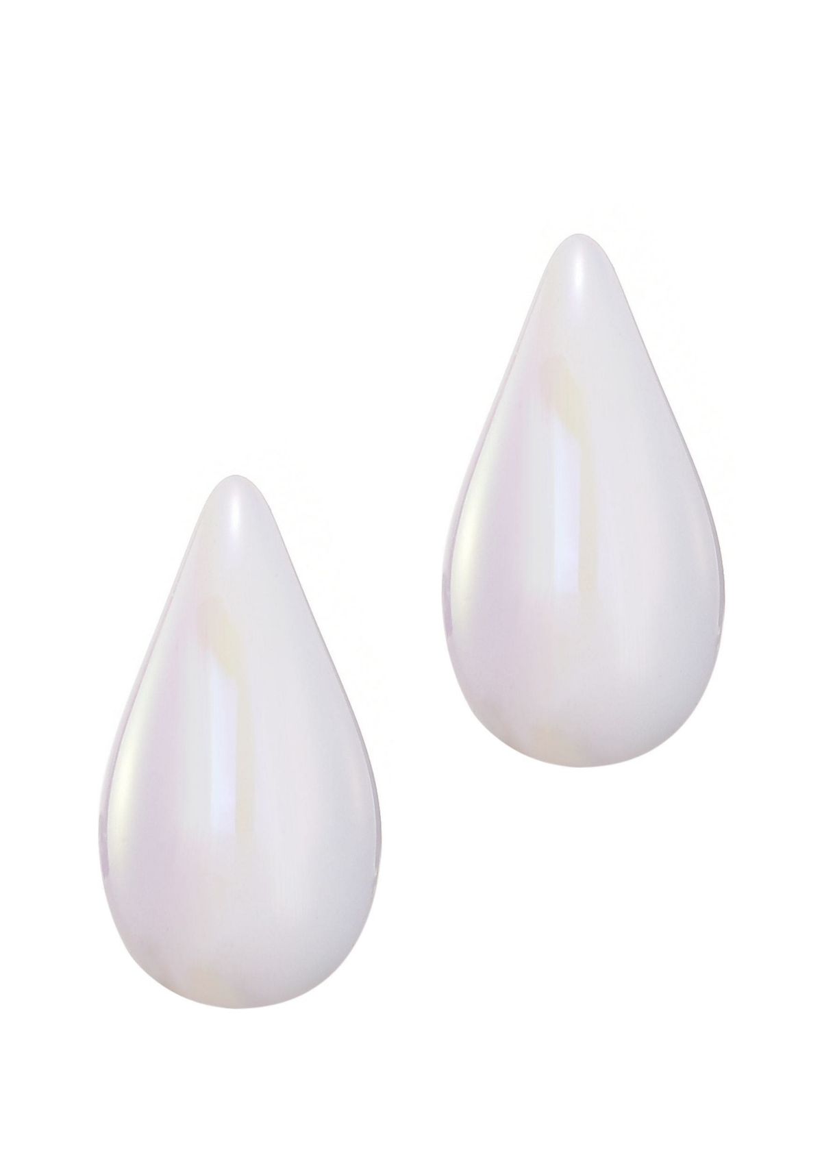 Pearl Teardrop Sculptural Studs