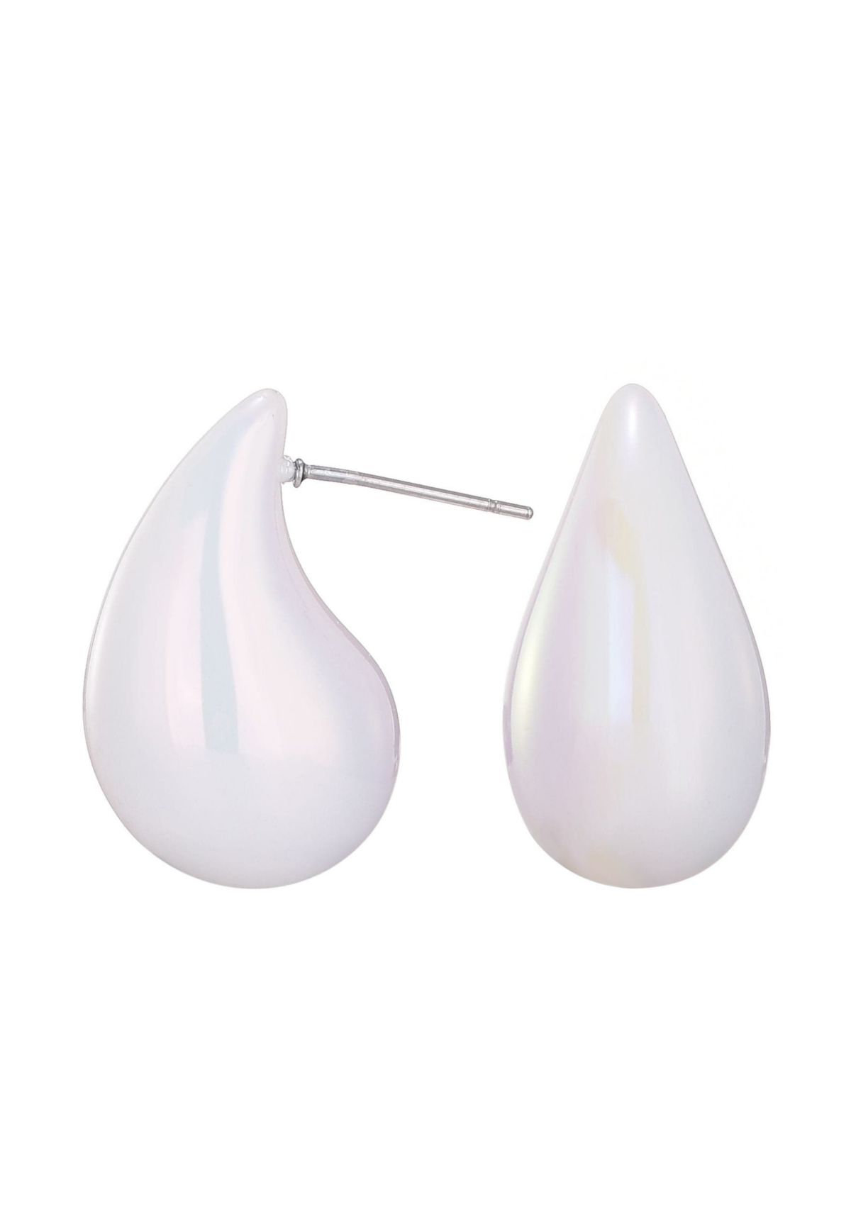 Pearl Teardrop Sculptural Studs