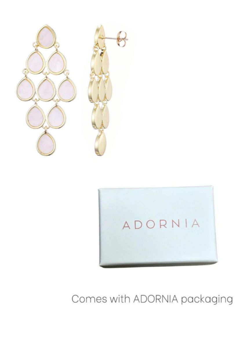 Gold Plated Dangling Petals Earrings