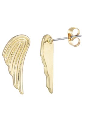Adornia 14k Gold Plated Winged Earrings