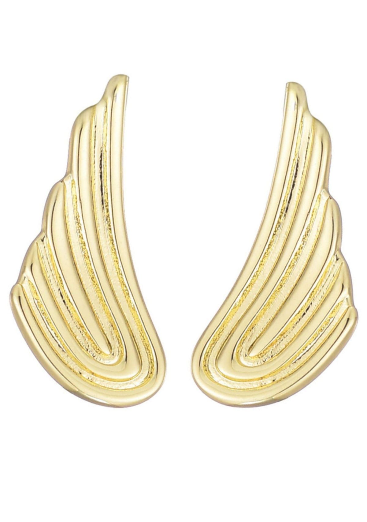 14k Gold Plated Winged Earrings