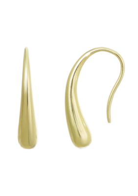Adornia 14k Gold Plated Tear Wire Drops with Stoppers