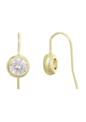 Adornia 14k Gold Plated Lollipop Crystal Drop Earrings