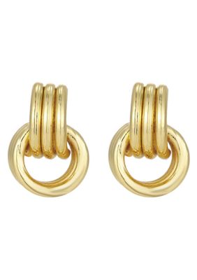 Adornia 14k Gold Plated Maeve Vintage Studs